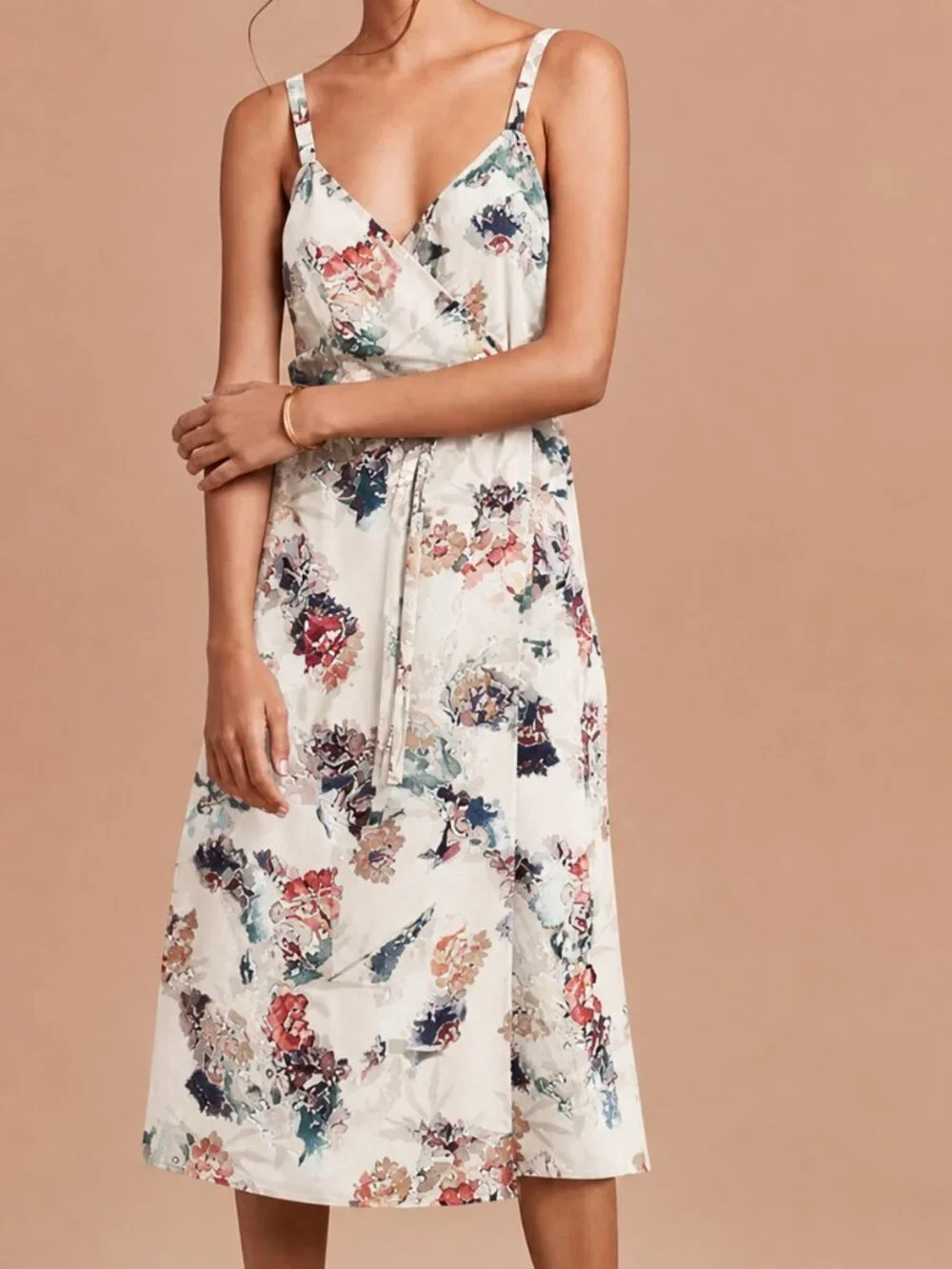 Aritzia Wilfred Astere Floral Midi Wrap‎ Dress XS